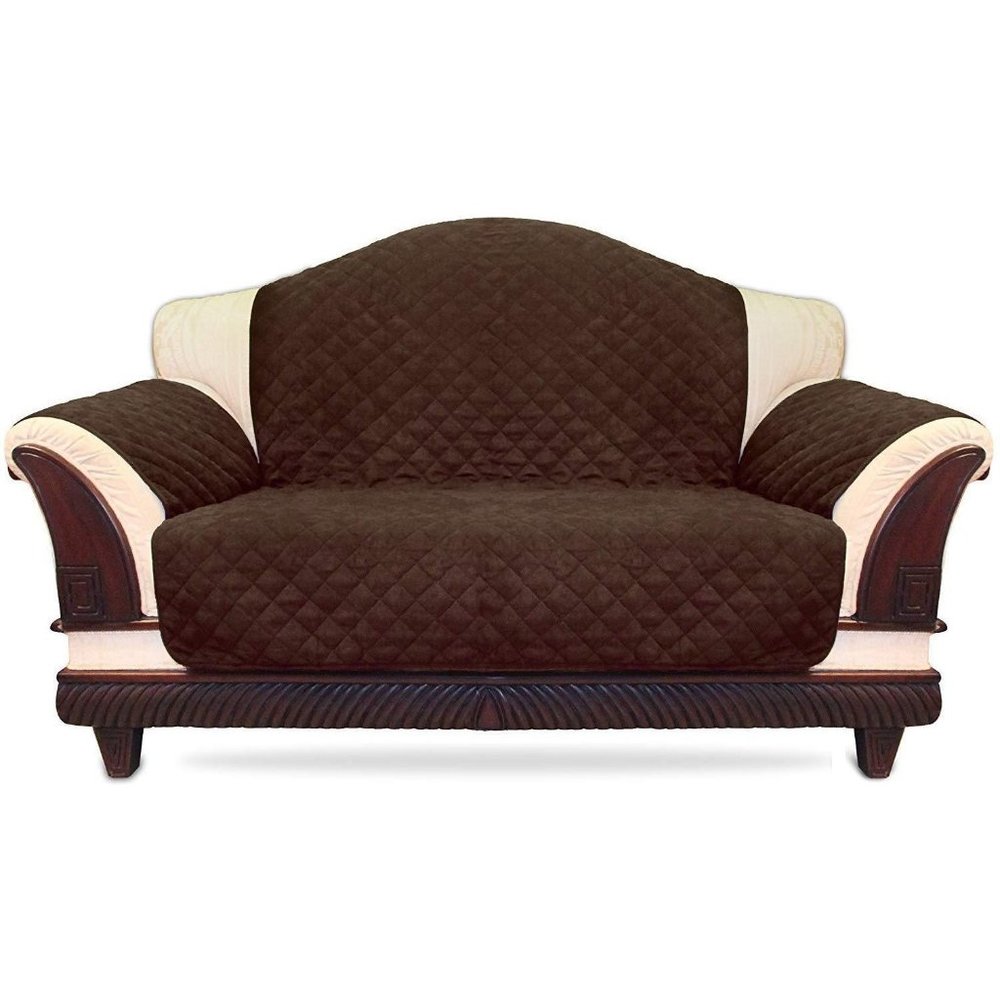 Reversible Sofa Cover With Elastic Straps – Micro Suede Sofa Slipcover By Utopia